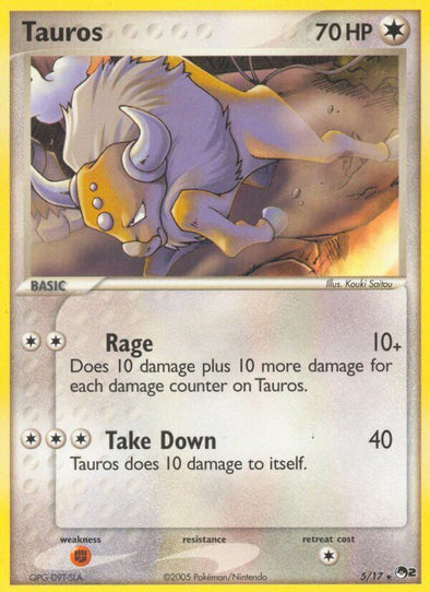 Tauros - 5/17 - Rare available at 401 Games Canada