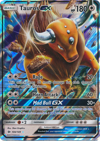 Tauros GX - 100/149 - Ultra Rare available at 401 Games Canada