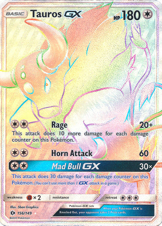 Tauros GX - 156/149 - Hyper Rare available at 401 Games Canada
