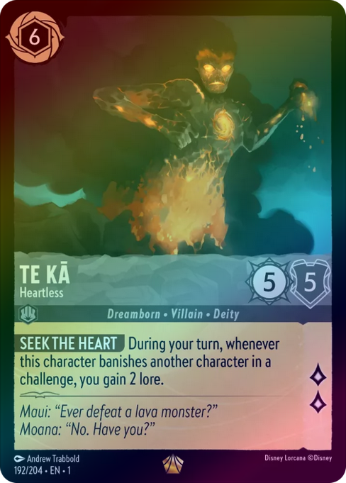 Te Ka (Heartless) - 192/204 - Legendary (Foil) available at 401 Games Canada