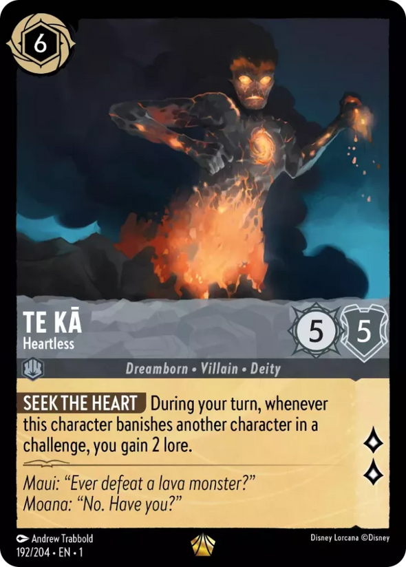 Te Ka (Heartless) - 192/204 - Legendary available at 401 Games Canada