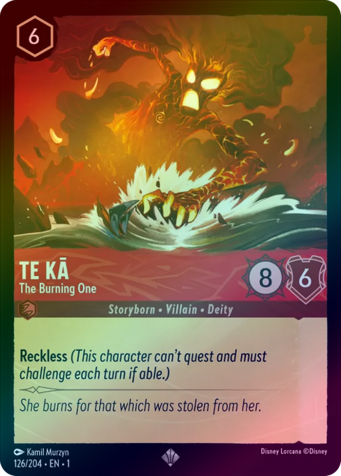 Te Ka (The Burning One) - 126/204 - Super Rare (Foil) available at 401 Games Canada