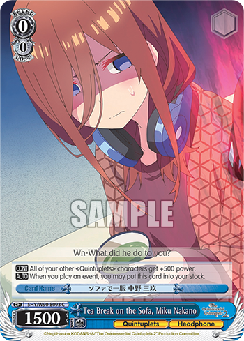 Tea Break on the Sofa, Miku Nakano - 5HY/W90-E093 - Common available at 401 Games Canada