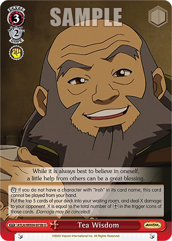 Tea Wisdom - ATLA/WX04-E073b - Uncommon available at 401 Games Canada