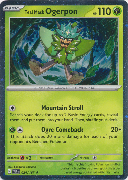 Teal Mask Ogerpon (Cosmos Holo) - 024/167 - Promo