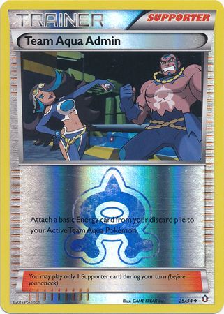 Team Aqua Admin - 25/34 - Uncommon - Reverse Holo available at 401 Games Canada