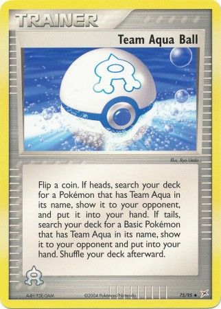 Team Aqua Ball - 75/95 - Uncommon available at 401 Games Canada