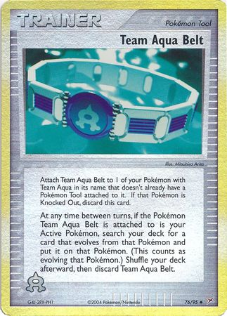 Team Aqua Belt - 76/95 - Uncommon - Reverse Holo available at 401 Games Canada