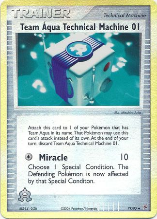 Team Aqua Technical Machine 01 - 79/95 - Uncommon - Reverse Holo available at 401 Games Canada