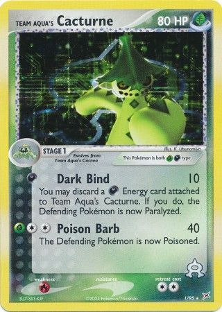 Team Aqua's Cacturne - 1/95 - Holo Rare available at 401 Games Canada