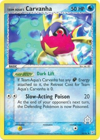 Team Aqua's Carvanha - 25/95 - Uncommon available at 401 Games Canada