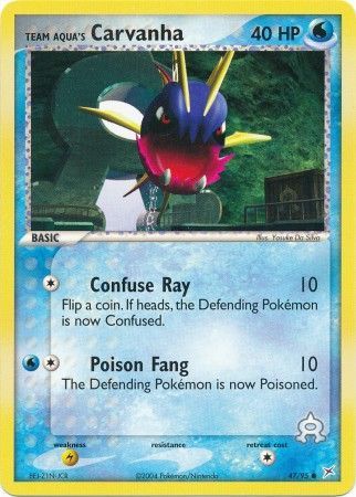 Team Aqua's Carvanha - 47/95 - Common available at 401 Games Canada