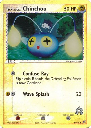 Team Aqua's Chinchou - 49/95 - Common - Reverse Holo available at 401 Games Canada