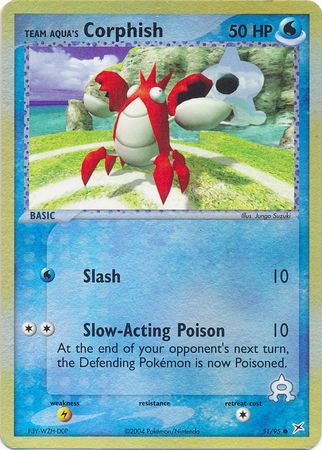 Team Aqua's Corphish - 51/95 - Common - Reverse Holo available at 401 Games Canada