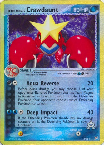 Team Aqua's Crawdaunt - 2/95 - Holo Rare - Reverse Holo available at 401 Games Canada