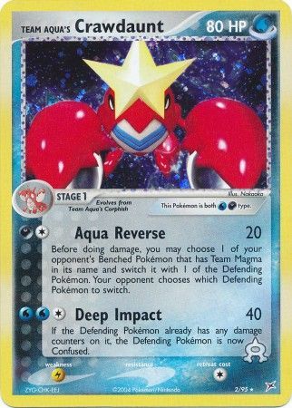 Team Aqua's Crawdaunt - 2/95 - Holo Rare available at 401 Games Canada