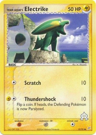 Team Aqua's Electrike - 52/95 - Common available at 401 Games Canada