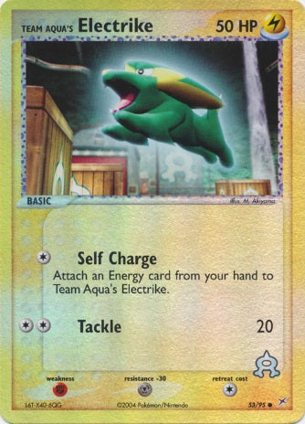 Team Aqua's Electrike - 53/95 - Common - Reverse Holo available at 401 Games Canada