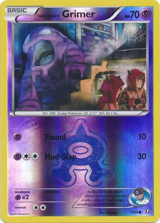 Team Aqua's Grimer - 7/34 - Common - Reverse Holo available at 401 Games Canada