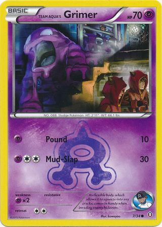 Team Aqua's Grimer - 7/34 - Common available at 401 Games Canada