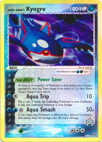 Team Aqua's Kyogre - 3/95 - Holo Rare - Reverse Holo available at 401 Games Canada