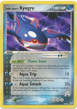 Team Aqua's Kyogre - 3/95 - Rare - Theme Deck Exclusive available at 401 Games Canada