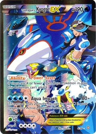 Team Aqua's Kyogre EX - 6/34 - Full Art Ultra Rare available at 401 Games Canada