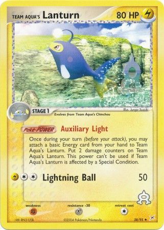 Team Aqua's Lanturn - 28/95 - Uncommon available at 401 Games Canada