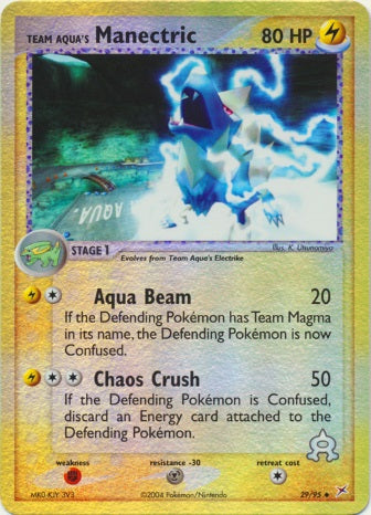 Team Aqua's Manectric - 29/95 - Uncommon - Reverse Holo available at 401 Games Canada