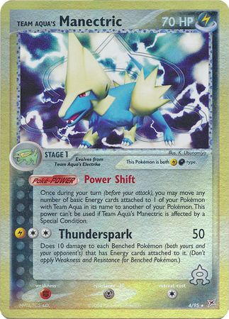 Team Aqua's Manectric - 4/95 - Holo Rare - Reverse Holo available at 401 Games Canada