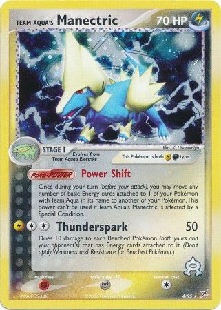 Team Aqua's Manectric - 4/95 - Holo Rare available at 401 Games Canada