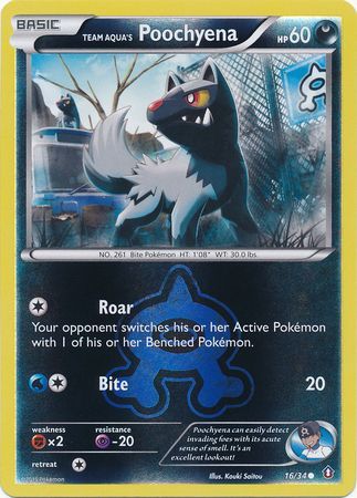 Team Aqua's Poochyena - 16/34 - Common - Reverse Holo available at 401 Games Canada