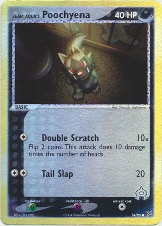 Team Aqua's Poochyena - 54/95 - Common - Reverse Holo available at 401 Games Canada