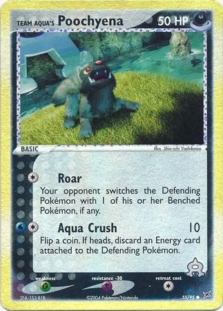 Team Aqua's Poochyena - 55/95 - Common - Reverse Holo available at 401 Games Canada