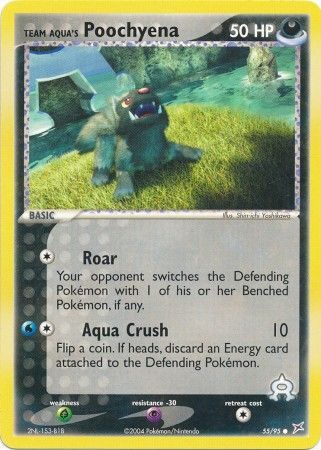 Team Aqua's Poochyena - 55/95 - Common available at 401 Games Canada