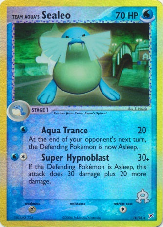 Team Aqua's Sealeo - 16/95 - Rare - Reverse Holo available at 401 Games Canada