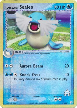 Team Aqua's Sealeo - 31/95 - Uncommon - Reverse Holo available at 401 Games Canada