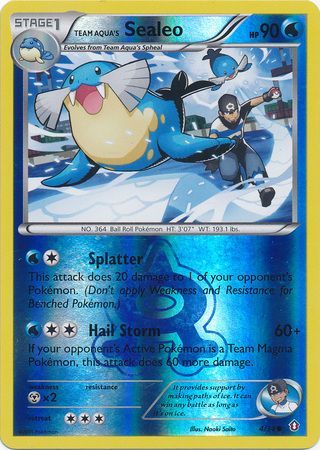 Team Aqua's Sealeo - 4/34 - Common - Reverse Holo available at 401 Games Canada