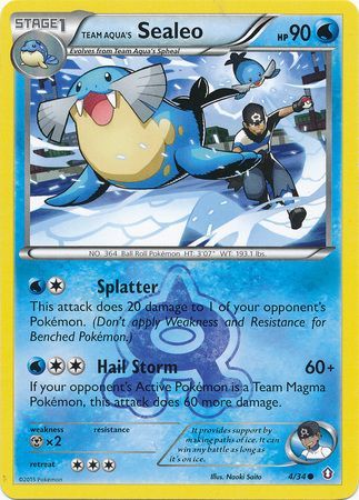 Team Aqua's Sealeo - 4/34 - Common available at 401 Games Canada