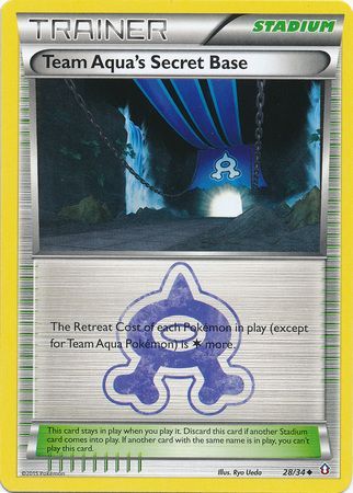Team Aqua's Secret Base - 28/34 - Uncommon available at 401 Games Canada