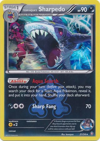 Team Aqua's Sharpedo - 21/34 - Holo Rare available at 401 Games Canada