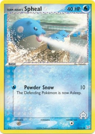 Team Aqua's Spheal - 56/95 - Common available at 401 Games Canada