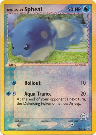 Team Aqua's Spheal - 57/95 - Common - Reverse Holo available at 401 Games Canada