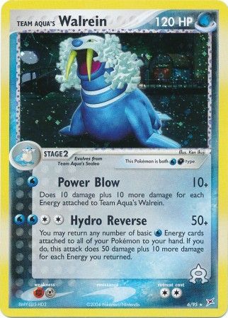 Team Aqua's Walrein - 6/95 - Holo Rare available at 401 Games Canada