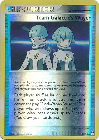 Team Galactic's Wager - 115/123 - Uncommon - Reverse Holo available at 401 Games Canada