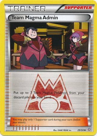 Team Magma Admin - 29/34 - Uncommon available at 401 Games Canada