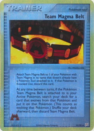 Team Magma Belt - 81/95 - Uncommon - Reverse Holo available at 401 Games Canada