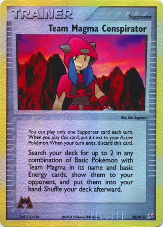 Team Magma Conspirator - 82/95 - Uncommon - Reverse Holo available at 401 Games Canada