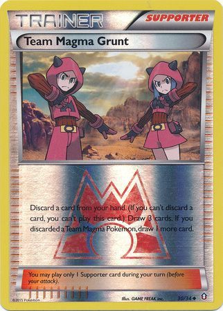 Team Magma Grunt - 30/34 - Uncommon - Reverse Holo available at 401 Games Canada