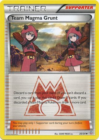 Team Magma Grunt - 30/34 - Uncommon available at 401 Games Canada